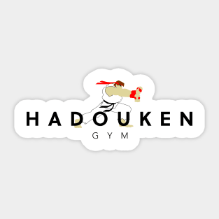 Hadouken Gym Sticker